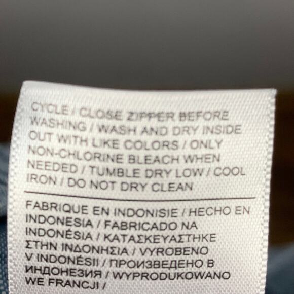 Athleta Joggers Womens Size 14 Blue Linen Pockets Drawstring Retreat Minimalist - Picture 10 of 10